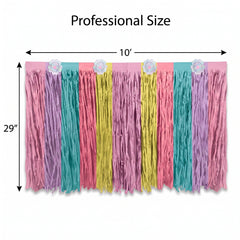 Enchanted Unicorn Paper Table Skirt with Iridescent Flowers