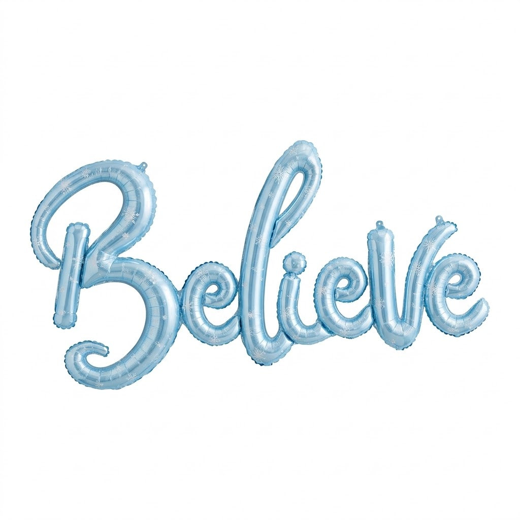 Frozen "Believe" Air-Filled Foil Balloon Banner