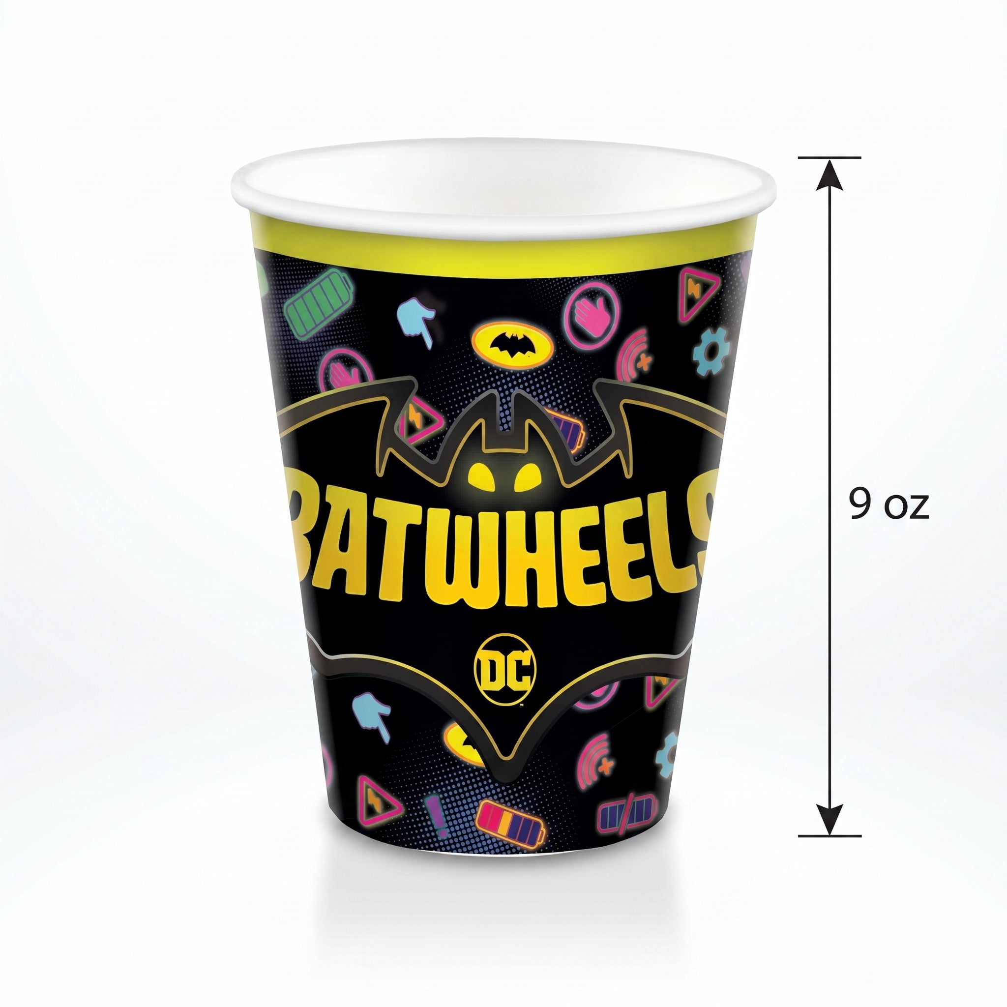 Batwheels 9 oz. Paper Cups - Kids Birthday Party Tableware