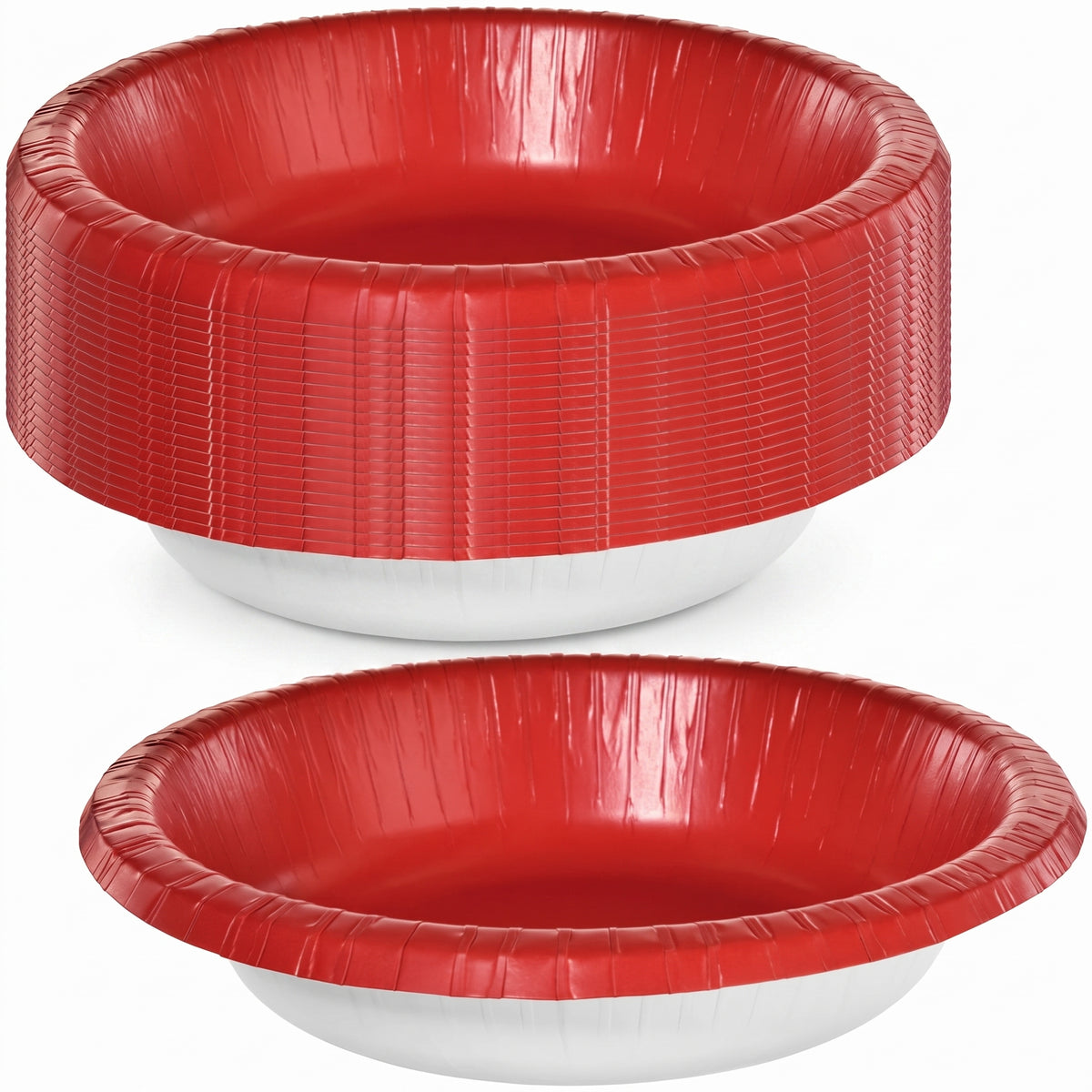 Elegant Gold 20 oz Paper Bowls - Pack of 10