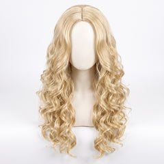 Long Blonde Curly Wig - Perfect for Halloween