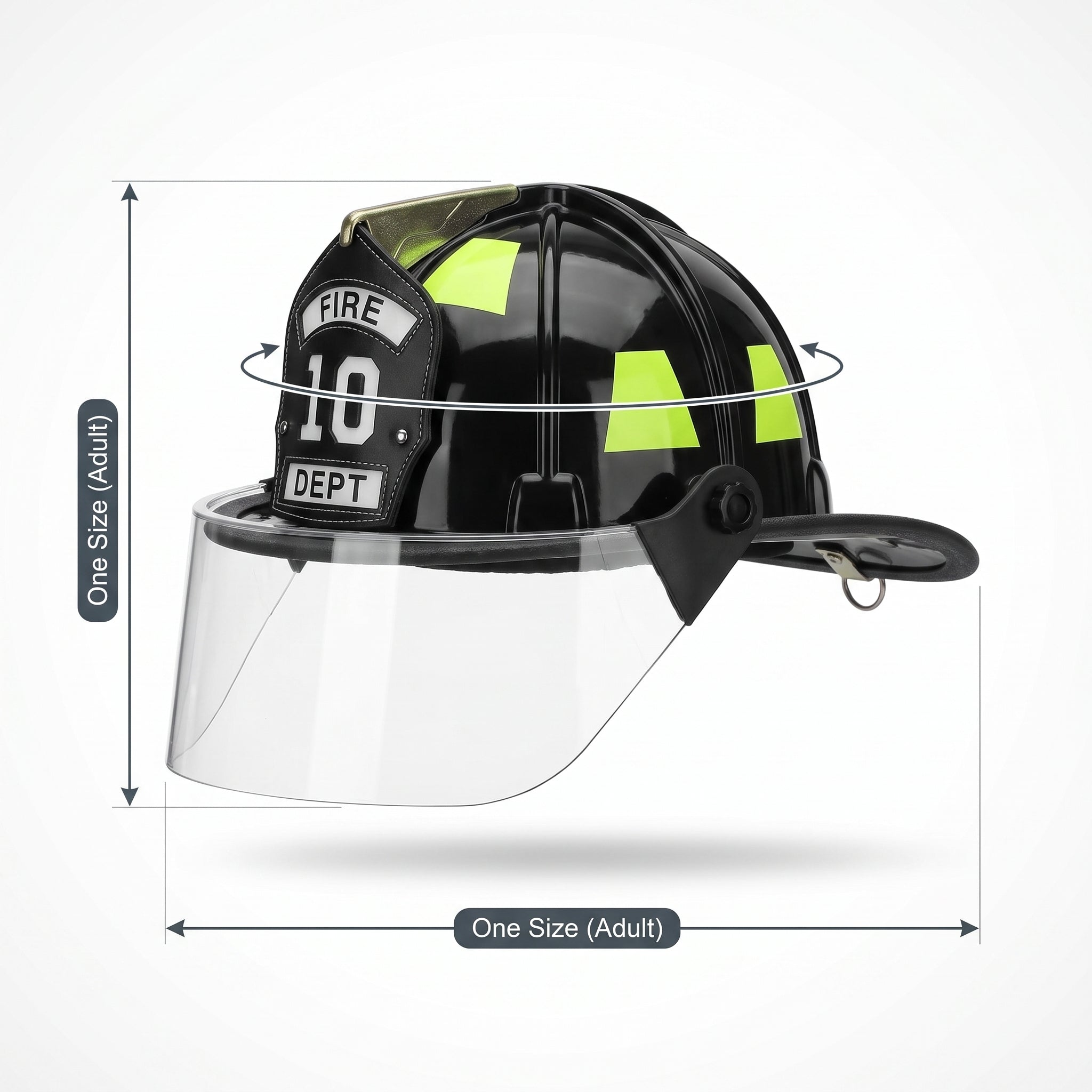 Authentic Firefighter Helmet Costume Accessory for Adults