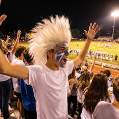 Wild Team Spirit White Crazy Wig