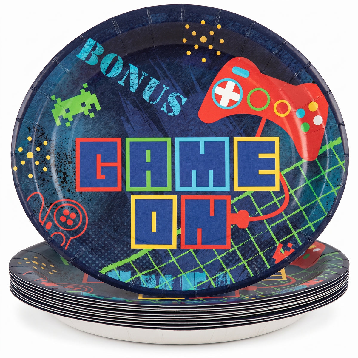 Game On Gamer Birthday Paper Plates - 8.5" (8 Count)