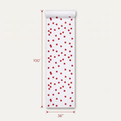 Elegant White Wedding Aisle Runner with Floral Design - 3x100 ft