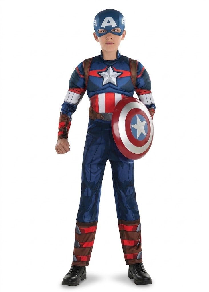 Marvel Captain America Boys Halloween Costume - Child M (8-10)