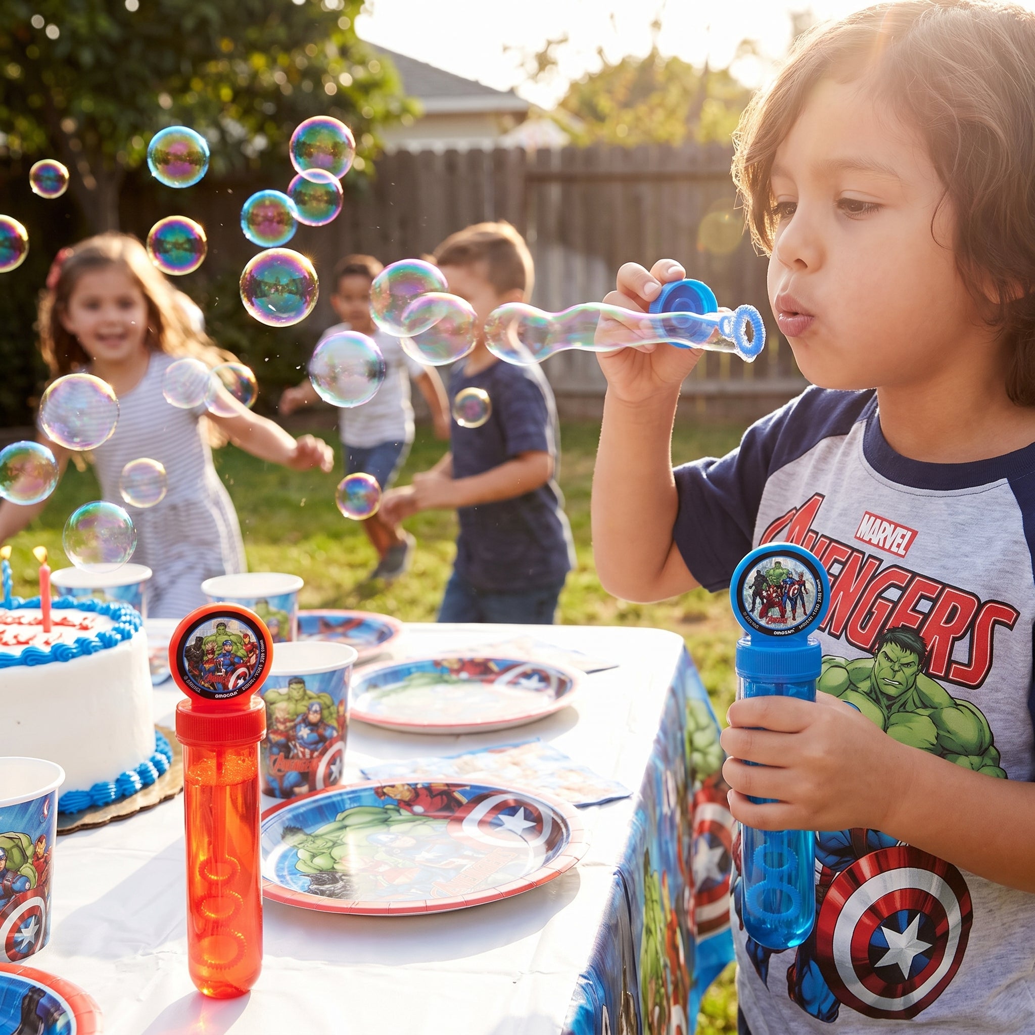 Marvel Avengers Bubble Tubes - 4 Pack