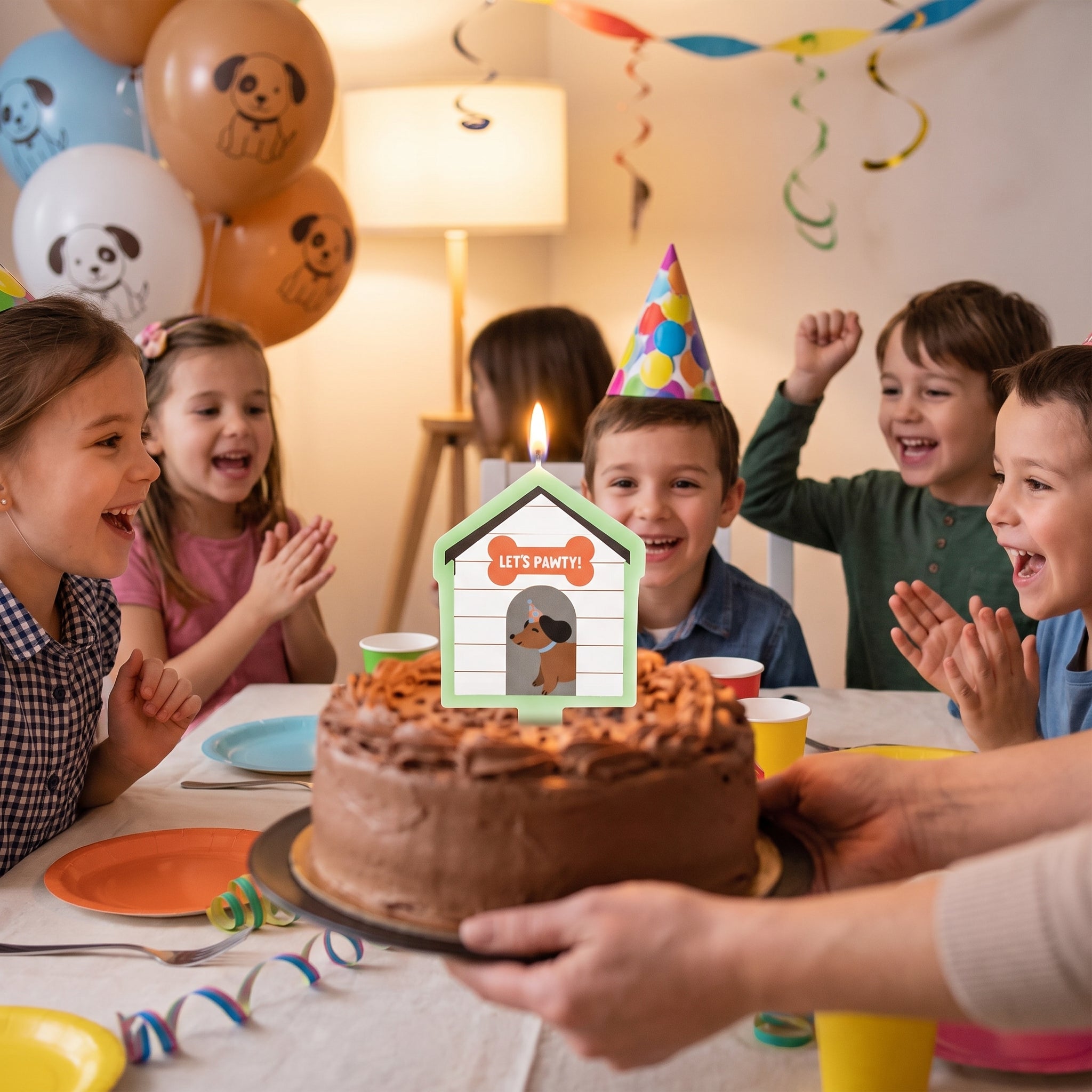 Let's Pawty Birthday Candle for Kids