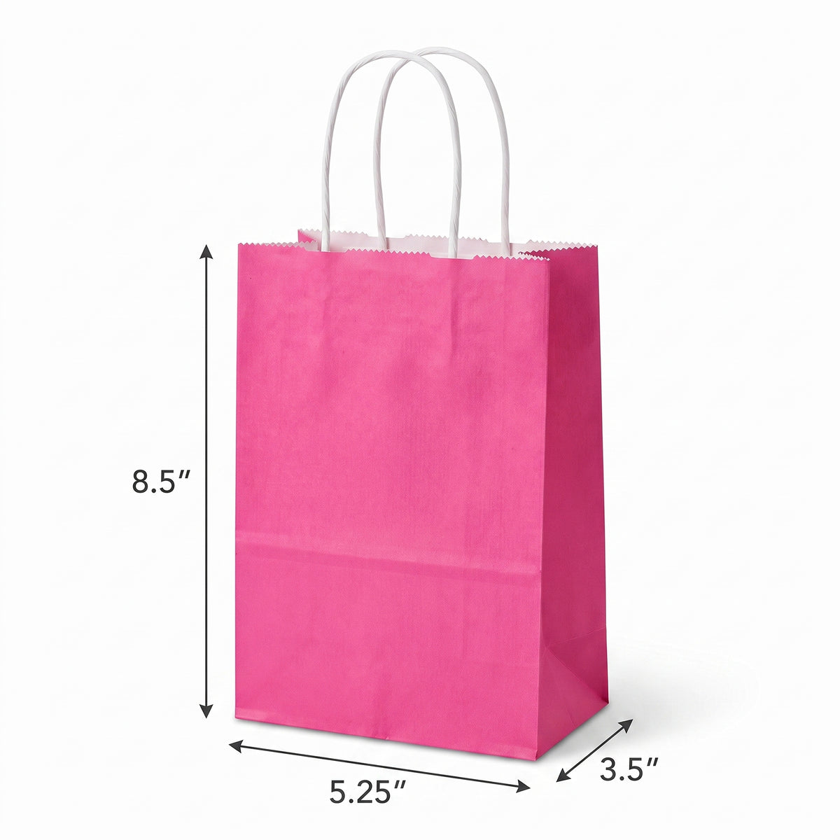 Bright Pink Kraft Gift Bag