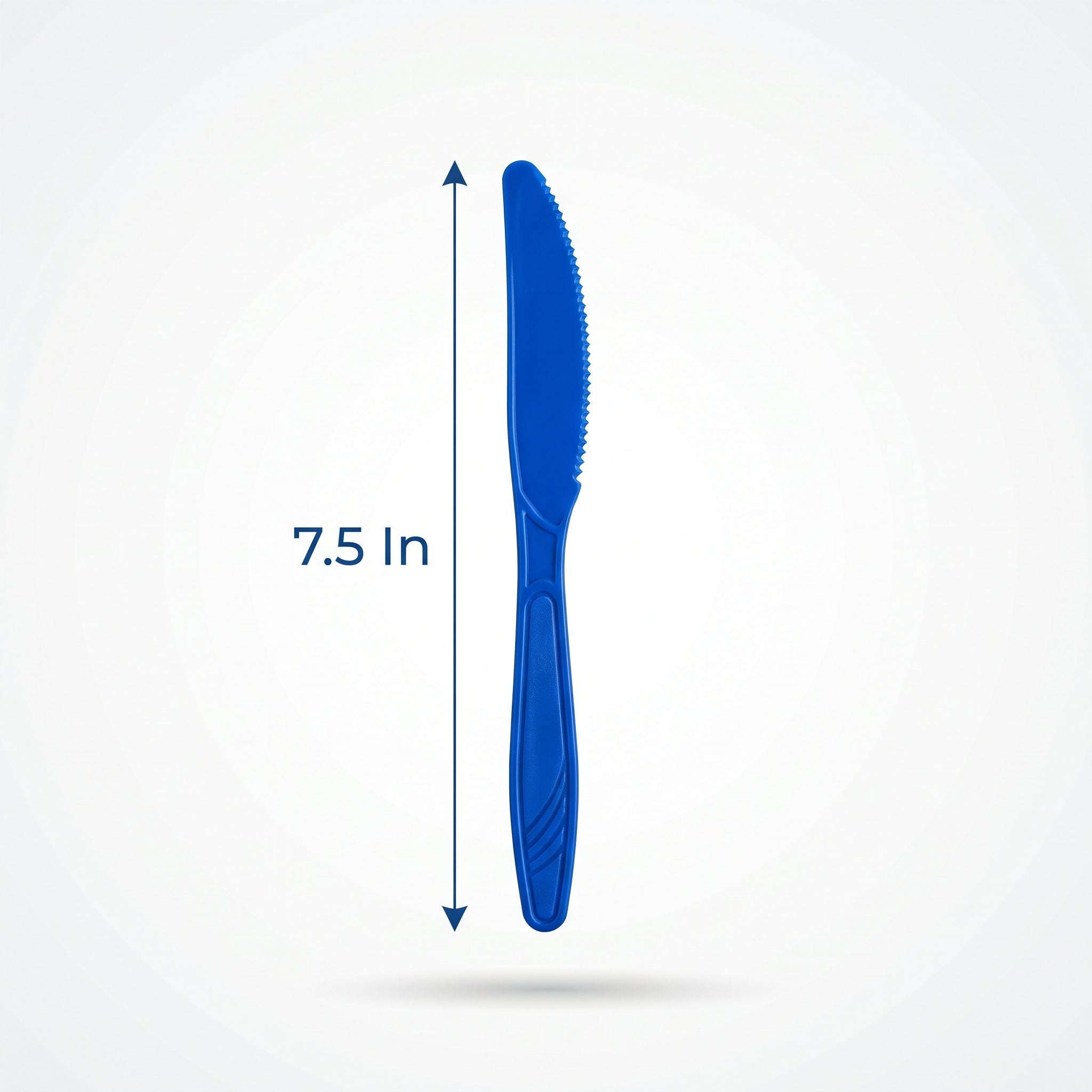 Bright Royal Blue Plastic Knife - 7.5 in.