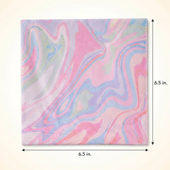 Marble Swirl Luncheon Napkins - 6.5 In. x 6.5 In.