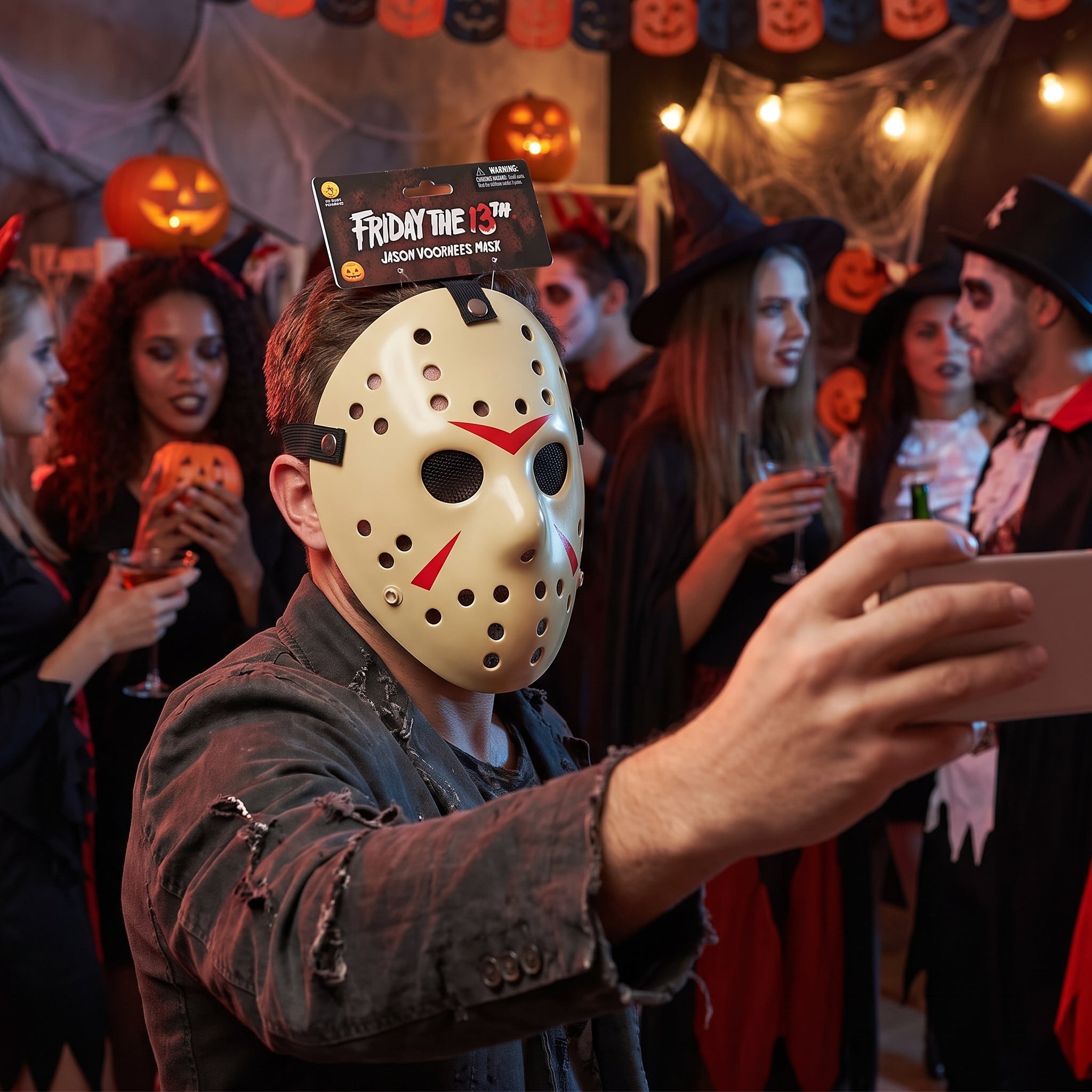 Friday the 13th Jason Voorhees Hockey Mask - Halloween Costume Accessory