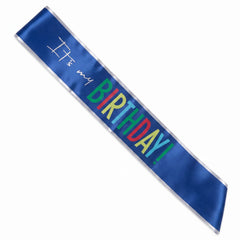 Modern "It's My Birthday" Deluxe Sash