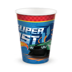 Hot Wheels Paper Cups - 9 oz, 8-Pack for Kids' Birthday Parties