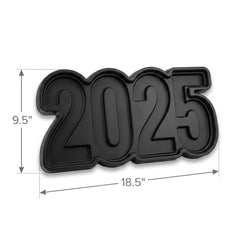 2025 New Year's Eve Plastic Serving Tray