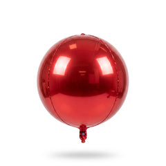 16" Metallic Red Orbz Foil Balloon