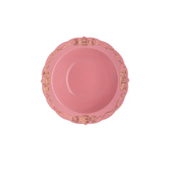 5 Oz. Pink/Gold Victorian Design Bowls | 20 Count