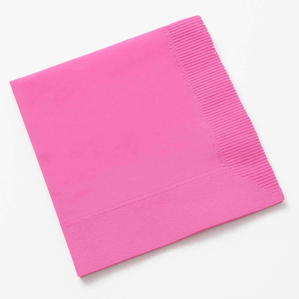 Bright Pink Beverage Napkins - 32ct