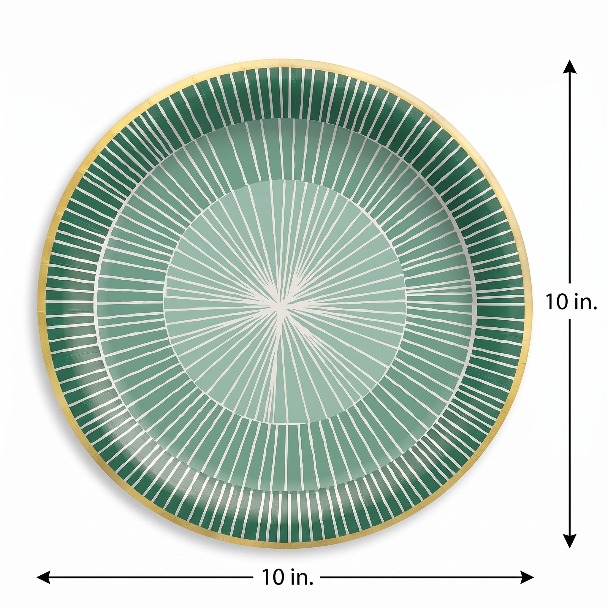 Crafted Artisan 10" Round Paper Plates