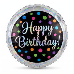 17" Polka Dot Foil Birthday Balloon