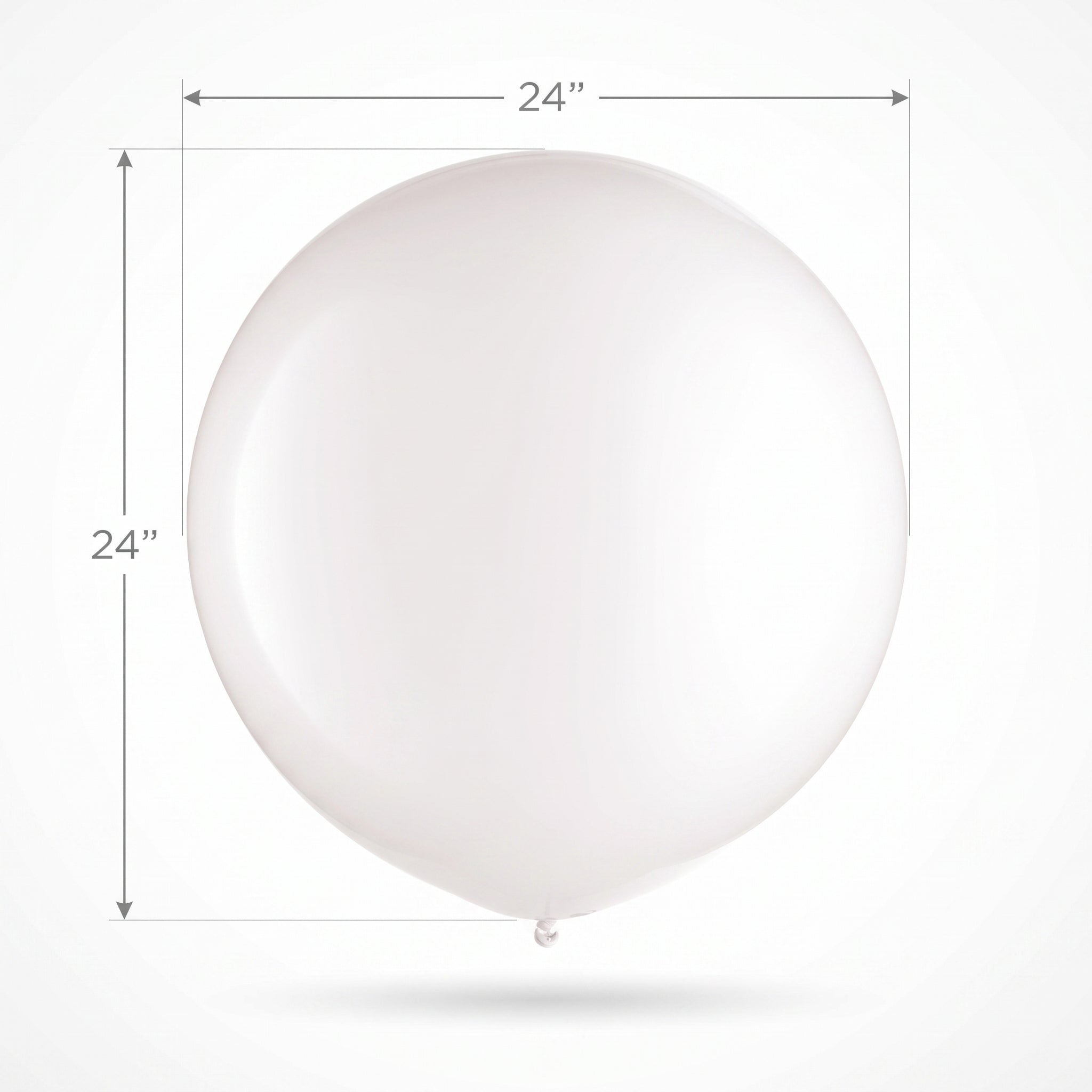 24" Bulk White Latex Balloons