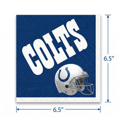 Indianapolis Colts NFL Lunch Napkins - 6.5 In. x 6.5 In.