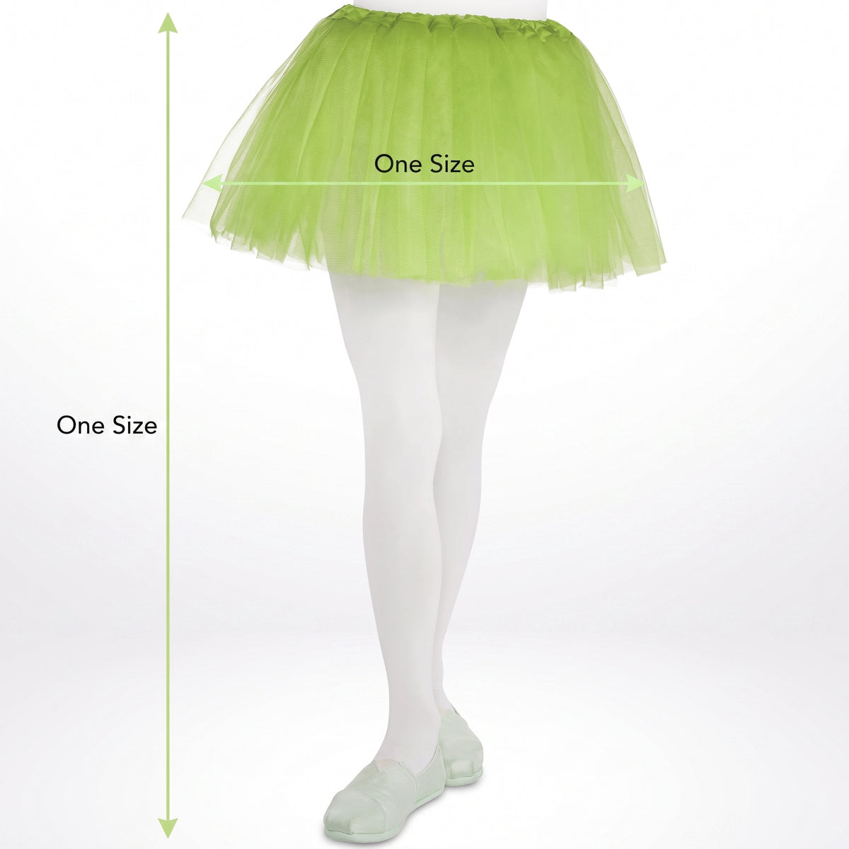 Kids' Kiwi Neon Tutu Skirt - Shimmering Tulle Costume Accessory