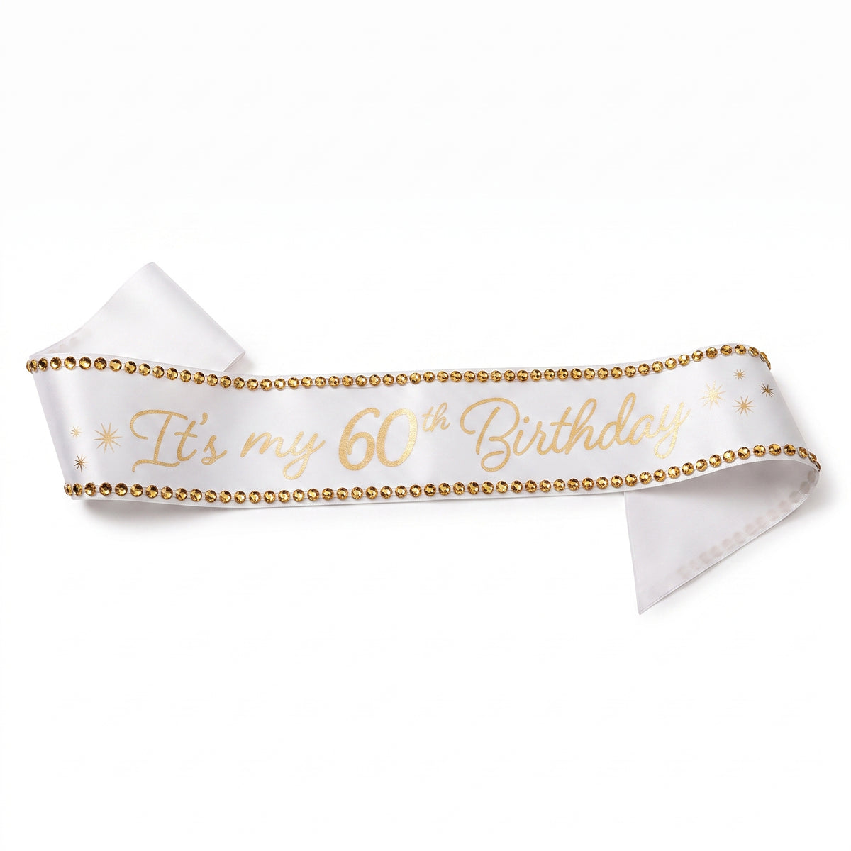 Golden Age 60th Birthday Celebration Sash