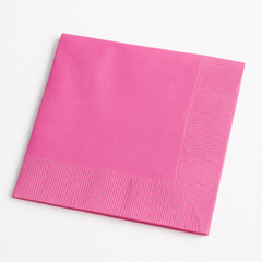 Bright Pink Luncheon Napkins - Solid Color