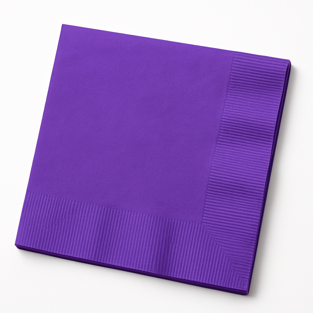 Vibrant Purple Lunch Napkins - 50 Pack