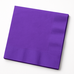 Vibrant Purple Lunch Napkins - 50 Pack