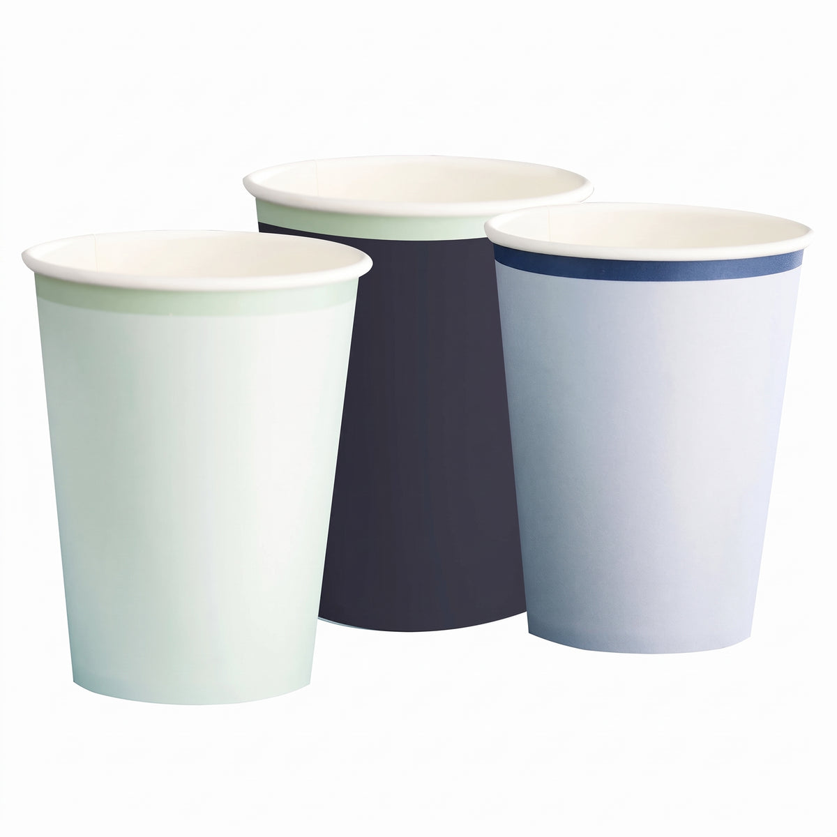 Elegant Blue Paper Cups - 12oz (8ct)