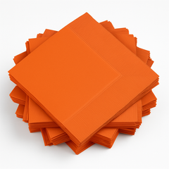 Vibrant Orange Luncheon Napkins - Pack of 50