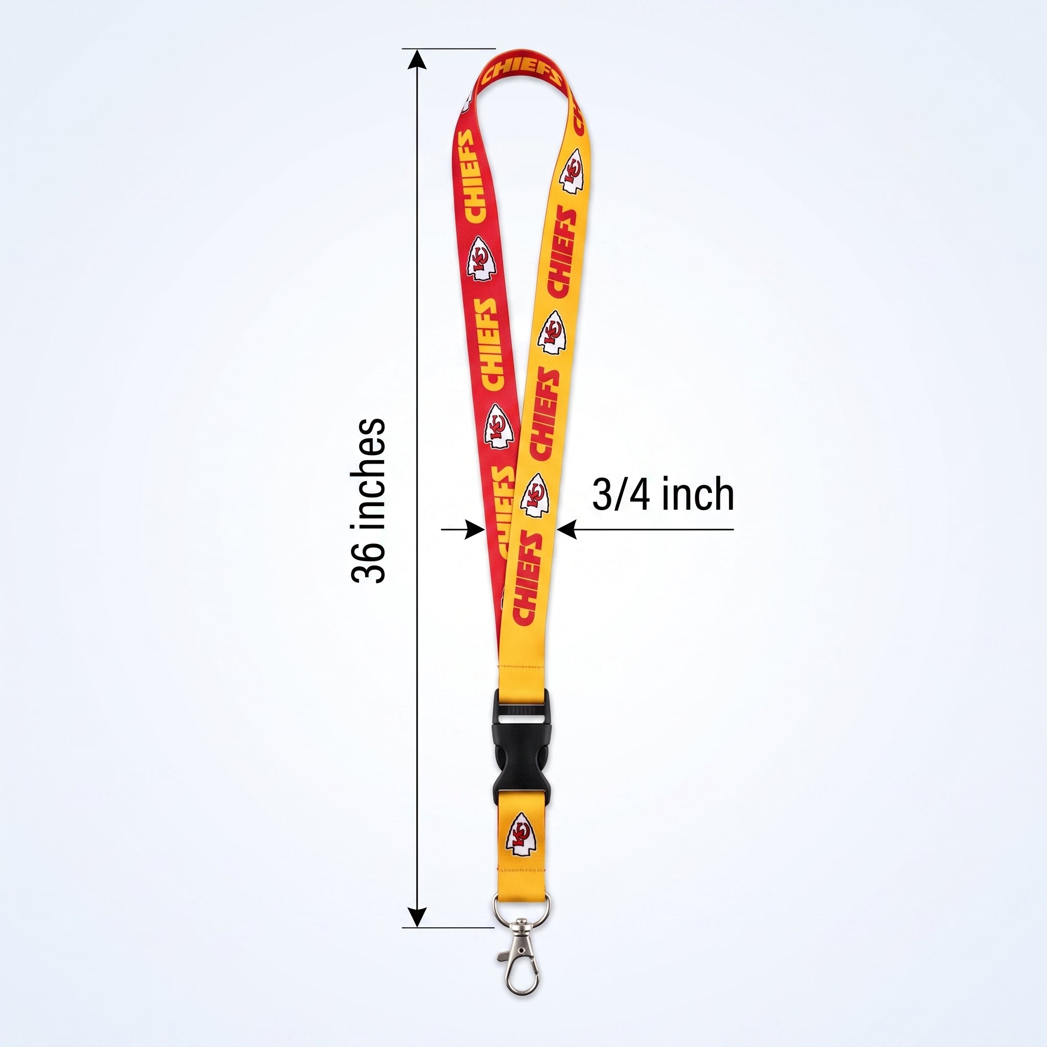 Kansas City Chiefs 36-Inch Buckle Lanyard