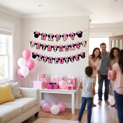 Minnie Mouse Forever Personalized Birthday Banner Kit