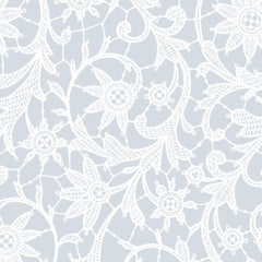 White Lace Plastic Table Cover | 54 in. x 108 in.