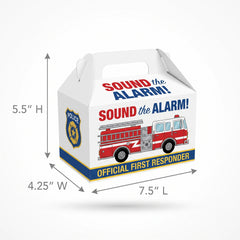First Responders Fire Truck Treat Boxes - 8 Pack