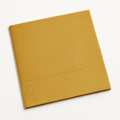 Elegant Gold Dinner Napkins - Solid Color Collection