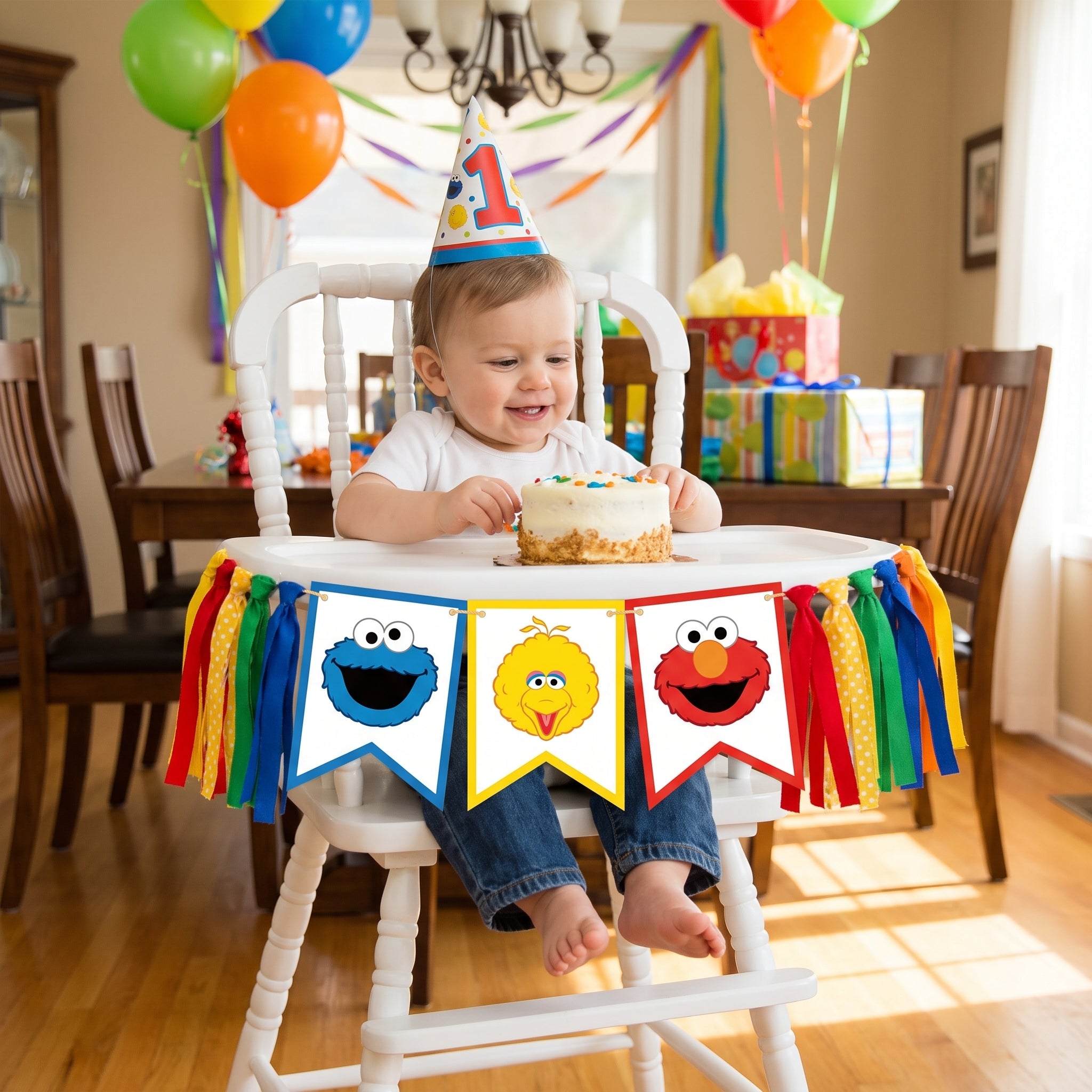 Sesame Street High Chair Birthday Decoration Kit