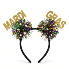 Festive Tinsel Masquerade Headband