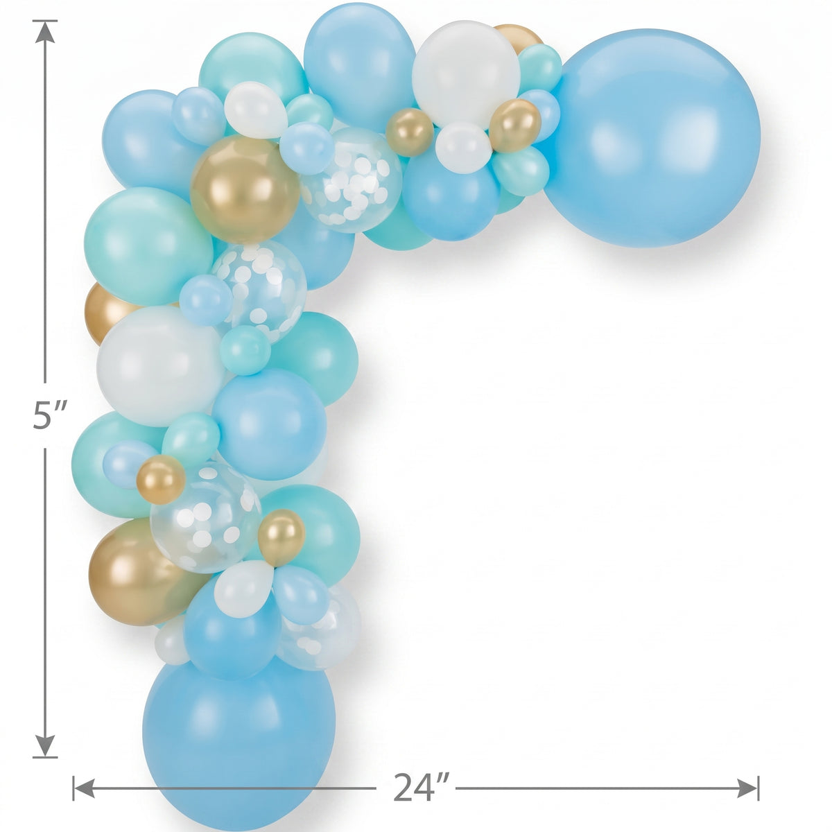 Pastel Blue Balloon Garland Kit - Elegant Decor for Any Occasion