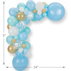 Pastel Blue Balloon Garland Kit - Elegant Decor for Any Occasion