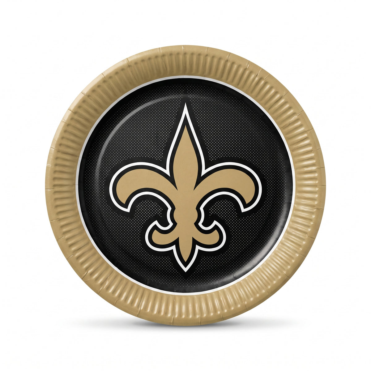 New Orleans Saints 9" Round Paper Plates - 18 Pack
