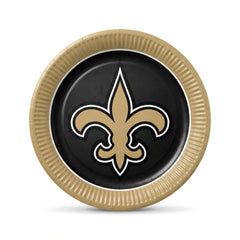 New Orleans Saints 9" Round Paper Plates - 18 Pack