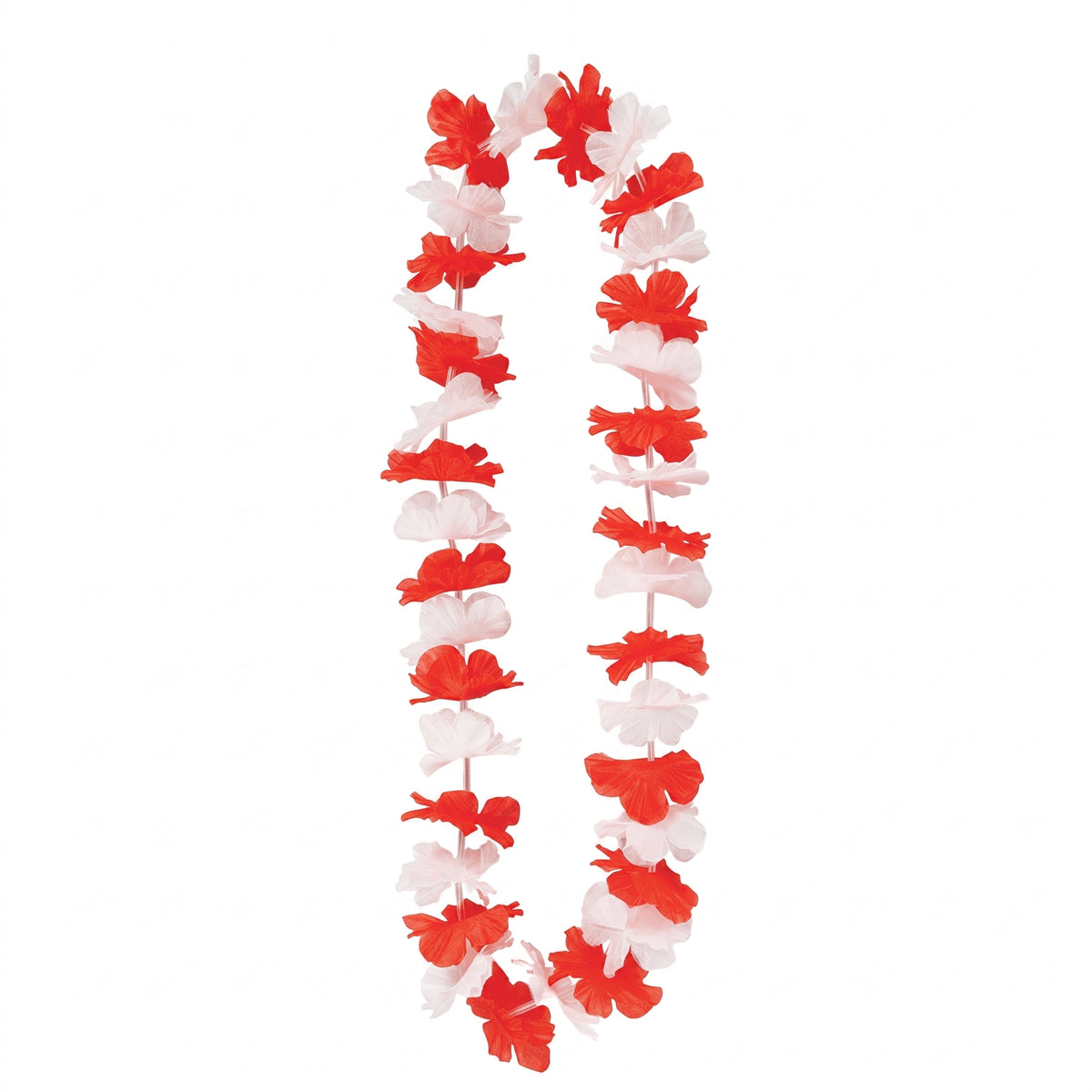 Red and White Canada Day Flower Lei