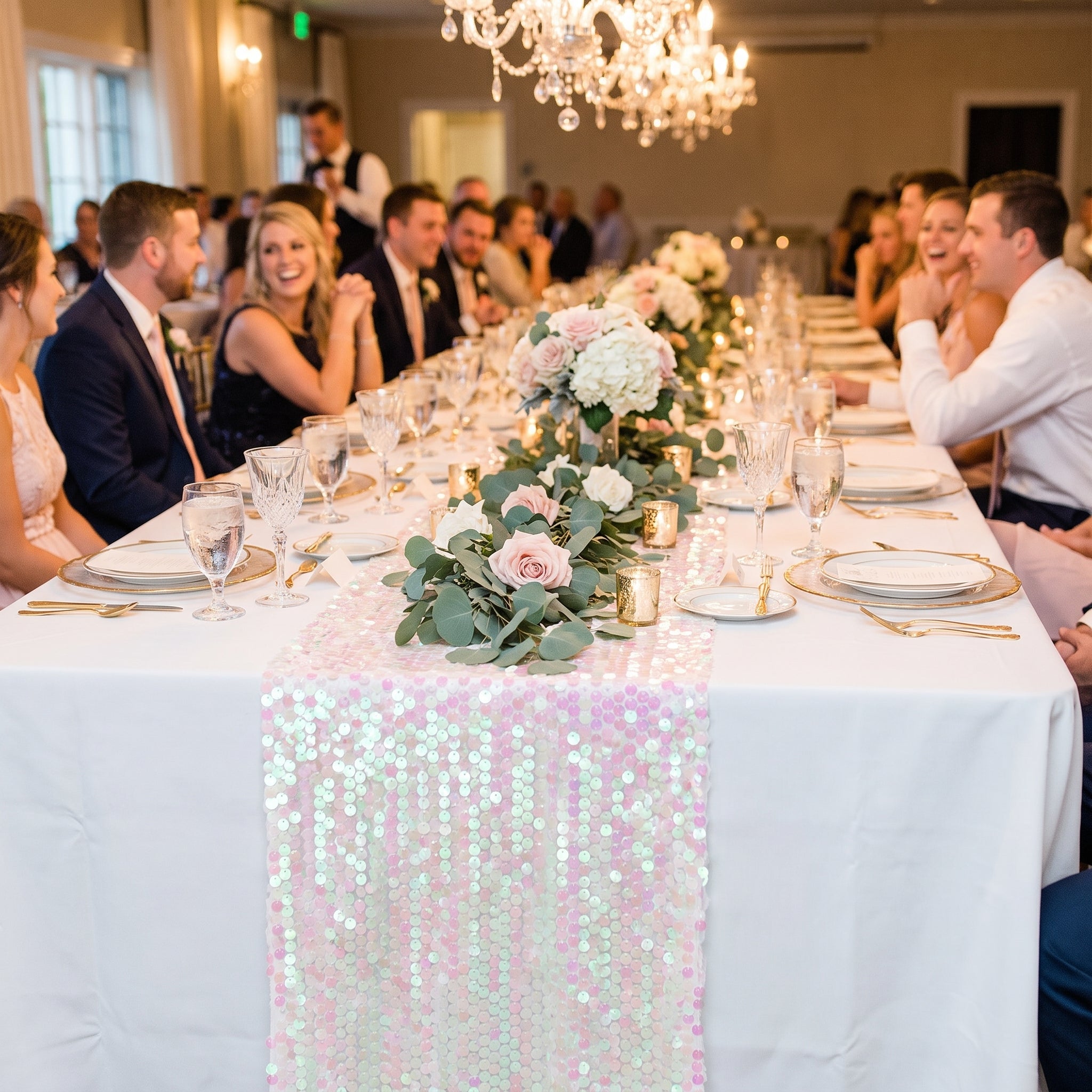 Luminous Sequin Table Runner