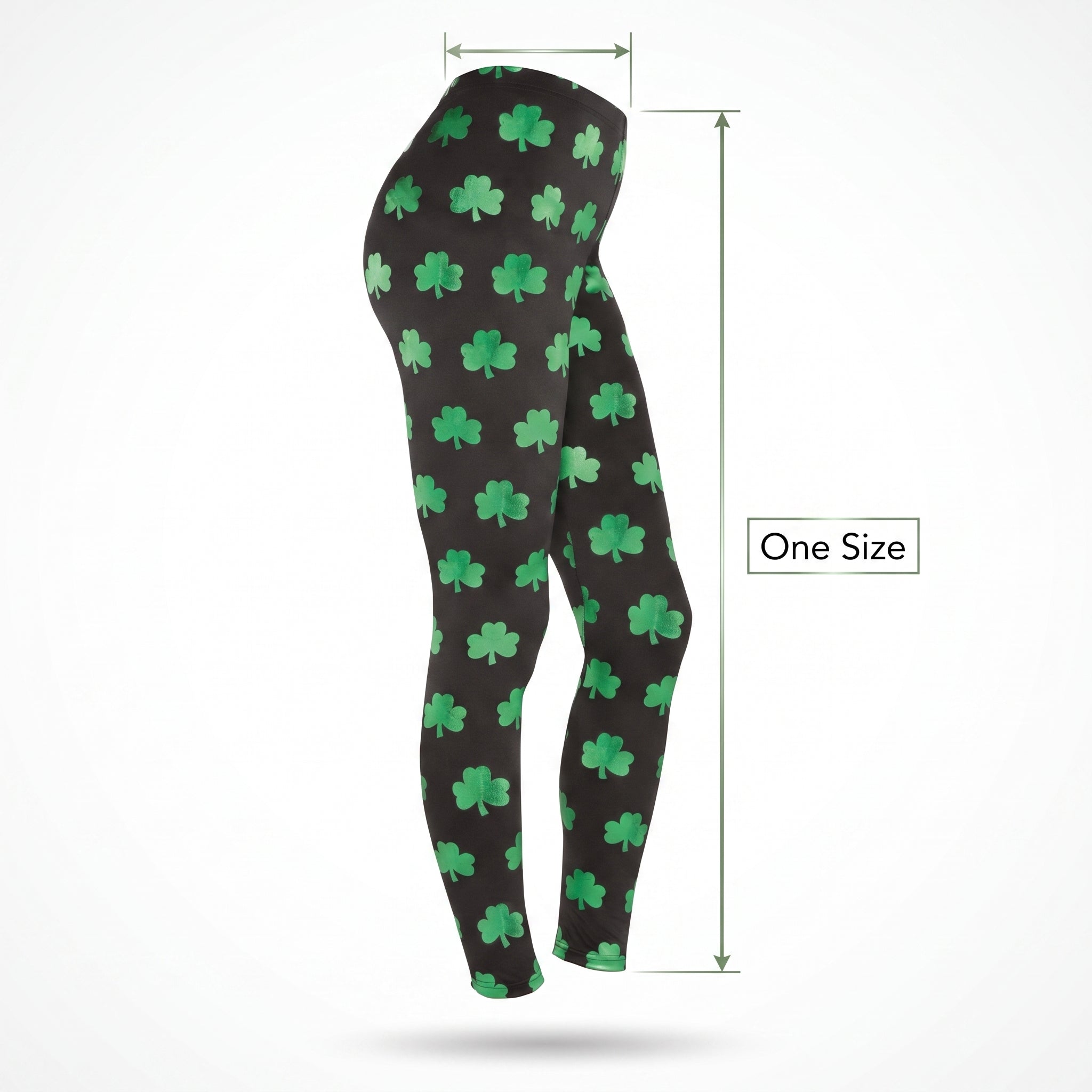 Shiny Shamrock Leggings for St. Patrick's Day