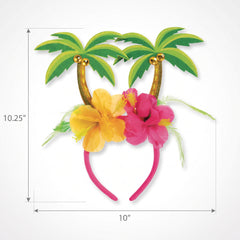 Tropical Hibiscus & Palm Tree Head Bopper