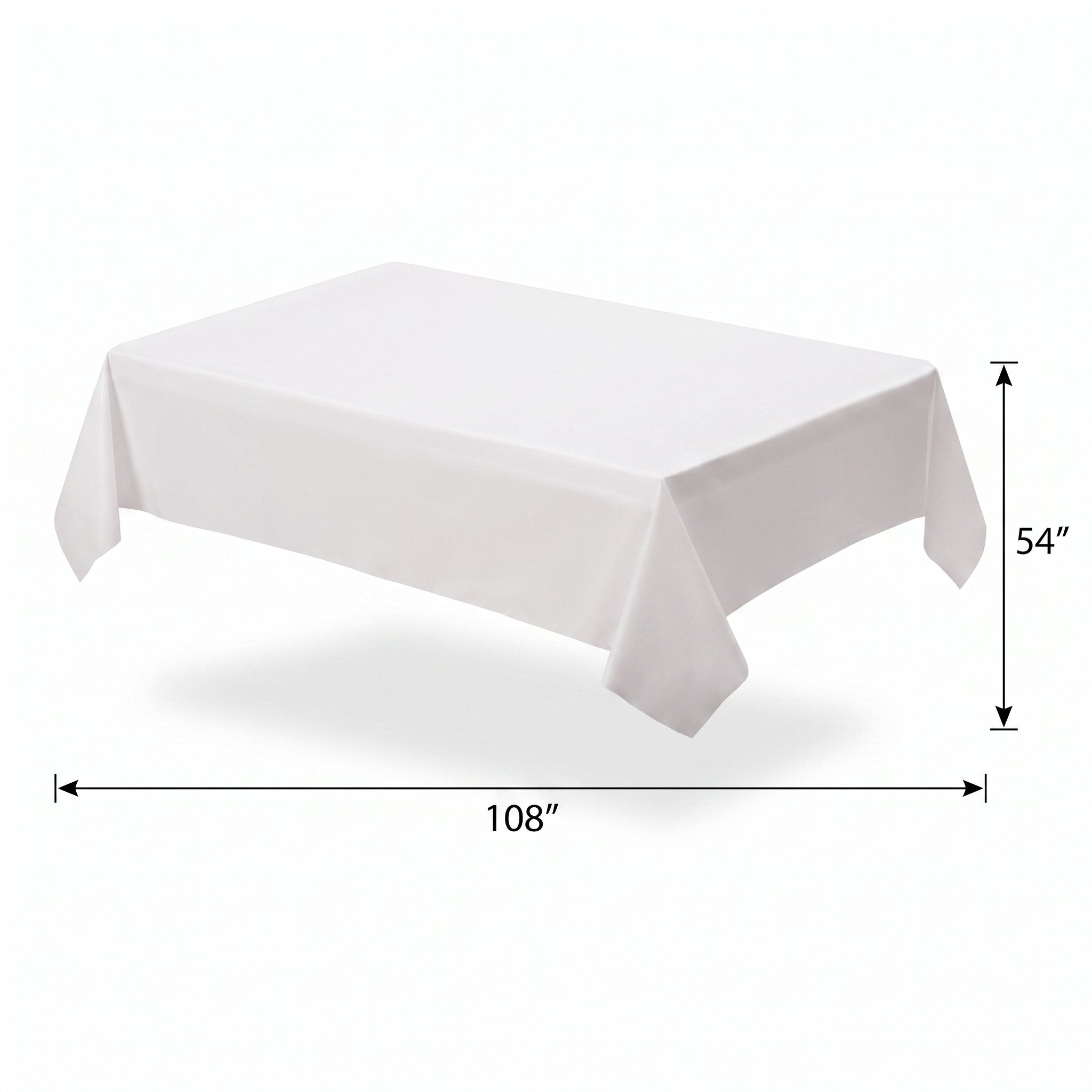 Elegant White Premium Paper Table Cover - 54 x 102 Inch