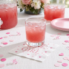 It's a Girl Baby Shower Beverage Napkins - 5 In. X 5 In.